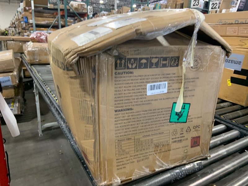 Photo 1 of Inflatable Water Slide Park for Party Fun,15x15FT,Big Splash Pool,Long&Short Slides,Fun Crawl Tunnel,Basketball Hoop,GFCI Blower,Bounce Castle for Kids