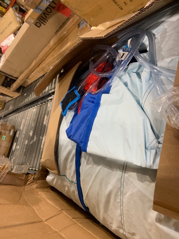 Photo 1 of Inflatable Water Slide Park for Party Fun,15x15FT,Big Splash Pool,Long&Short Slides,Fun Crawl Tunnel,Basketball Hoop,GFCI Blower,Bounce Castle for Kids