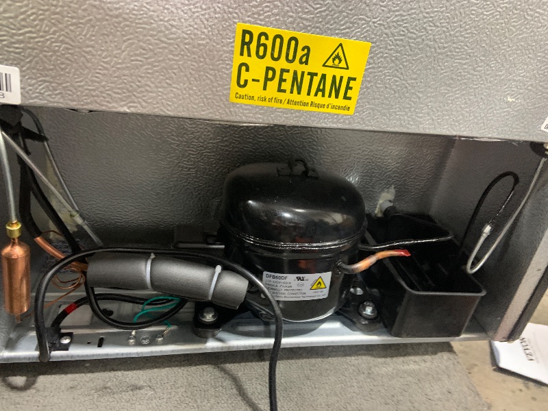 Photo 1 of Frigidaire 7.0 Cu. Ft. Upright Convertible Fridge/Freezer, Reversible Door, Removable Glass Shelves, Adjustable Controls, Platinum Finish