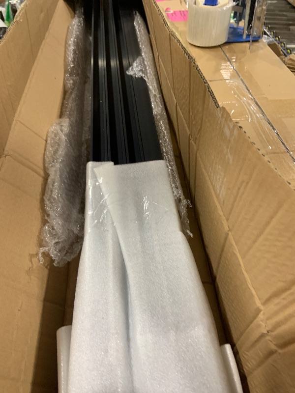 Photo 1 of Tandefio Solar Panel Mounting Kit for 4-5 Solar Panels, Panel Kit for Shingle Roof, Adjustable with Clamps, L Shape Brackets, 88 Inch Rails(Black)