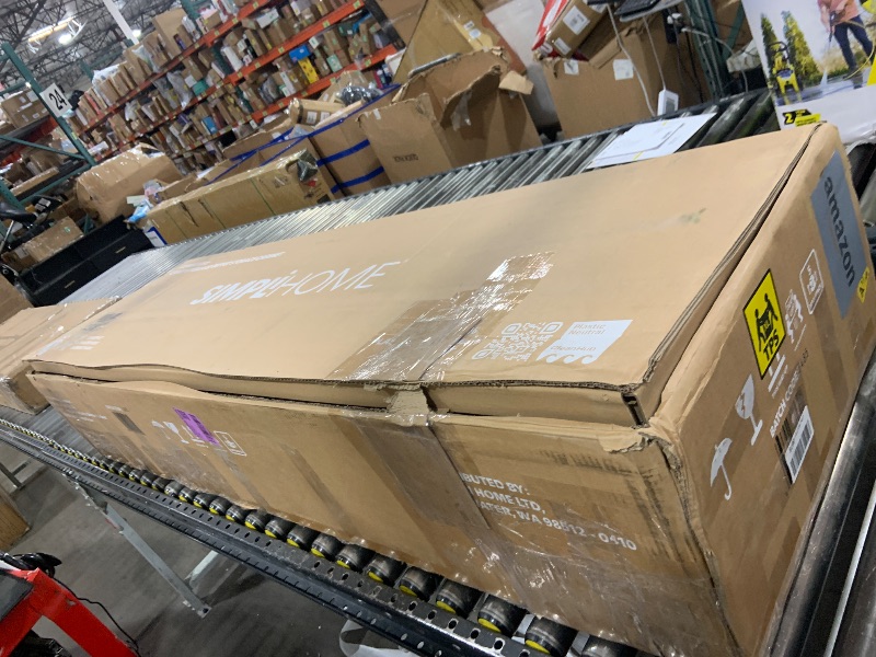 Photo 1 of SIMPLIHOME Connaught Buffet - 67 inch Wide Solid Wood 4 Door Sideboard Cabinet in Dark Chestnut Brown, Traditional Dining Room Storage for Kitchen or Living Room with 2 Drawers and Adjustable Shelves