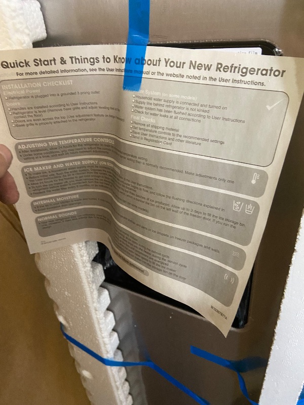 Photo 1 of Whirlpool WRS321SDHZ 21 Cu. Ft. Stainless Side-by-Side Refrigerator