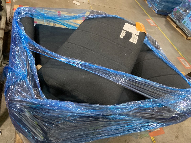 View 2 of Serta® Galway 66.5" Full-Size Convertible Pop-up Sofa, Dream Coil® Comfort, Finger Guard® Pinch Point Protection, Woven Polyester Fabric, Navy Blue