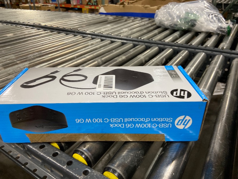 Photo 1 of HP USB-C 100W G6 Dock, Future-Proof Design with Ambient LED Lighting and On-Screen Display Notifications, Additional USB-C Ports, Upgraded HDMI 2.1 Port, Upgraded to 120Hz Refresh Rate