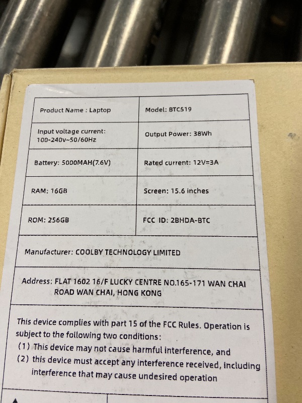Photo 1 of INHONLAP Laptop Computer, 15.6" FHD IPS Display, Laptop for Student and Business, 16GB RAM 256GB SSD Laptops, 6500Y Processor (up to 3.4GHz), WiFi 5