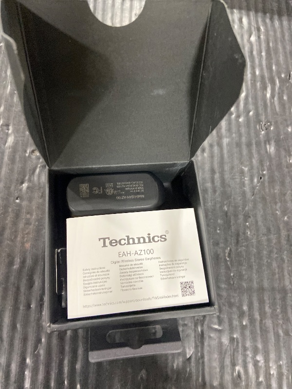 Photo 1 of Technics Reference Class Hi-Fi Wireless Earbuds, Dolby Atmos, Head Tracking, Adaptive Noise Cancelling, 3 Device Multipoint, 10-hr Battery, Wireless Charging, in Ear Headphones - EAH-AZ100-K (Black)