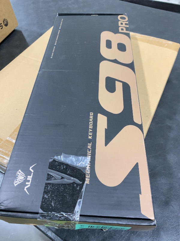 Photo 1 of AULA S98 Pro Wireless Mechanical Keyboard,Smart Screen & Knob,Tri-Mode BT5.0/USB-C/2.4GHz Creamy Keyboard,Pre-lubed Linear Switches,Hot Swappable RGB Backlit Computer Gaming Keyboards