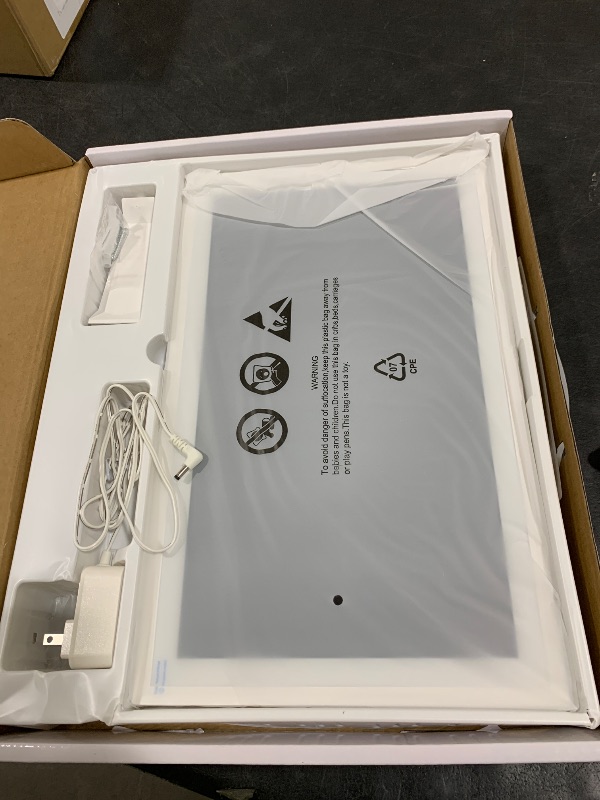 Photo 1 of HOOCEN 15.6 Inch Smart Digital Calendar with FREE APP for Fridge & Wall Touch Screen, Magnetic Refrigerator Mount, Electronic Planner for Office Desk, Auto Sync Schedules, Family Chore Chart, White