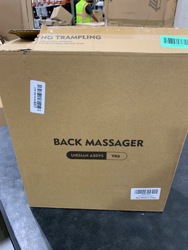 Photo 1 of Back Massager with Heat, 4D Kneading Electric Massager for Neck Back Shoulder Leg Pain Relief, Cordless Portable Rechargeable for Home Office Car Use on Couch Bed, Valentine‘s Day Gift for Men Women