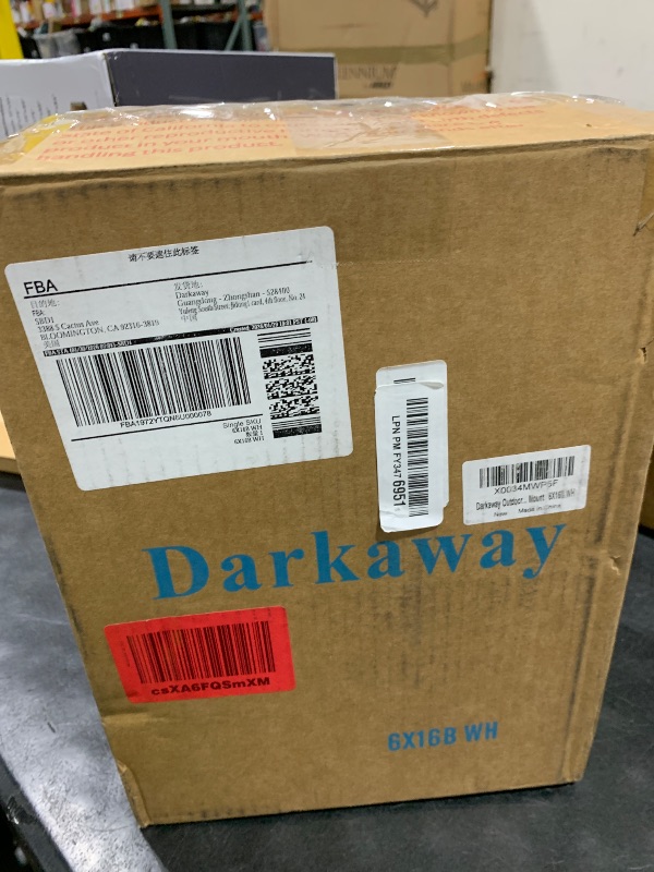 Photo 1 of Darkaway Outdoor Sconce Lights Wall Light Fixtures, Front Porch Light Outdoor Wall Anti-Rust Waterproof Aluminum with Glass Exterior Light Fixture for Patio, Yard, Doorway, Garage(1 Pack, White)