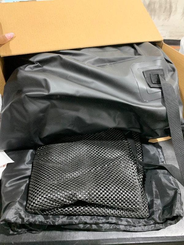 View 3 of MeeFar Car Roof Bag XBEEK Rooftop top Cargo Carrier Bag 20 Cubic feet Waterproof for All Cars with/Without Rack, Includes Anti-Slip Mat, 10 Reinforced Straps, 6 Door Hooks, Luggage Lock
