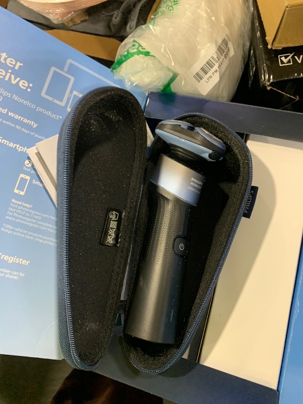 Photo 1 of Philips Norelco Shaver 5000X, Rechargeable Wet & Dry Shaver with Precision Trimmer and Storage Pouch, X5006/85
