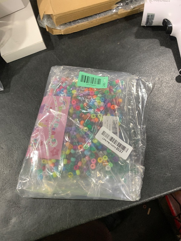 Photo 1 of 1000+PCS Assorted Pony Beads for Bracelets, 9mm Acrylic Rave Kandi Bead Bulk with Cute Heart Star Butterfly Fun Shaped Beads for Hair Braid Keychain Charms Jewelry Making DIY Crafts