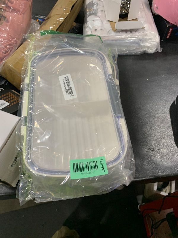 Photo 1 of ProKeeper Split Deli Food Storage Container with Air-Tight Silicone Seal and Dry Erase Compatible Lid, 11.75