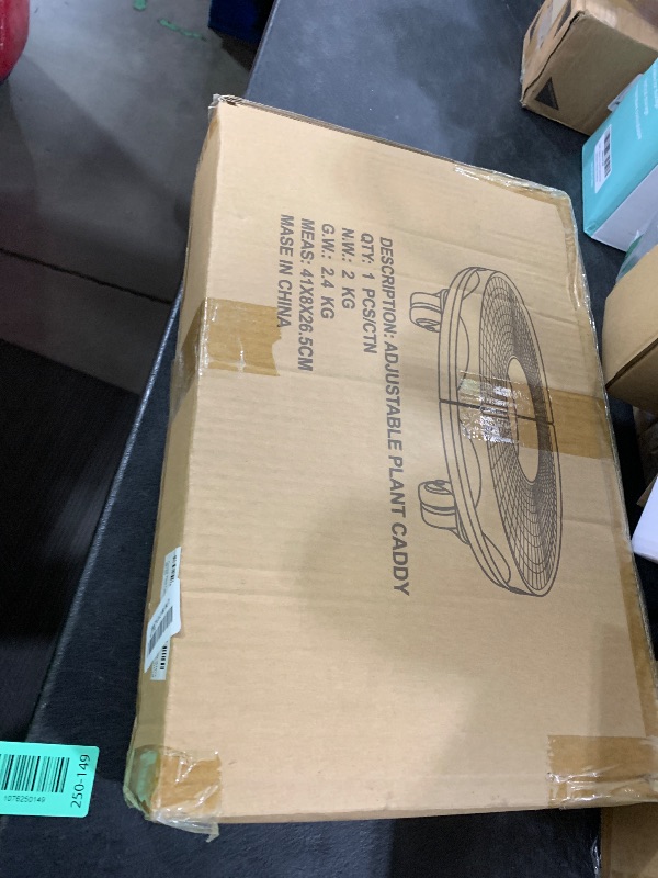 Photo 1 of Generic Plant Caddy 15-20 Inch Adjustable Indoor/Outdoor with Wheels 440lbs Capacity Caddy Round Flower Pot Rack on Rollers Plant Dolly Trolley Casters Rolling Tray, WHITE