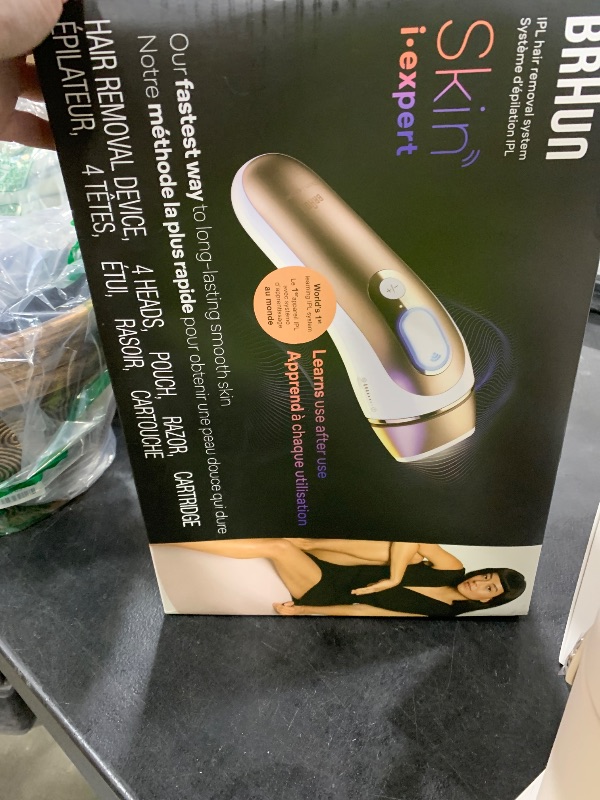 Photo 1 of Braun Smart IPL, Skin i·Expert Pro 7, VOGUE's Best Hair Removal Device, IPL Hair Removal for Women and Men, Permanent Laser Hair Reduction At-Home, World's 1st Smart App, 4 Heads, IPL7387
