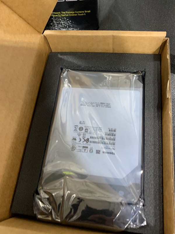Photo 1 of TOSHIBA Internal Hard Disk Server for NAS 3.5" Enterprise HDD 12TB SATA 6 Gbit/s 7200rpm 3 Year Warranty MG07ACA12TE (Renewed)