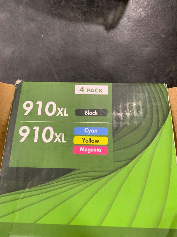 Photo 1 of 910 8015e 8025e Ink Cartridges Replacement for HP Ink 910 Black and Color Combo Pack OfficeJet Pro 8015e 8025e 8020 8028e 8035e 8010 8034e 8020e 8025 8030 8028 8035 Printer