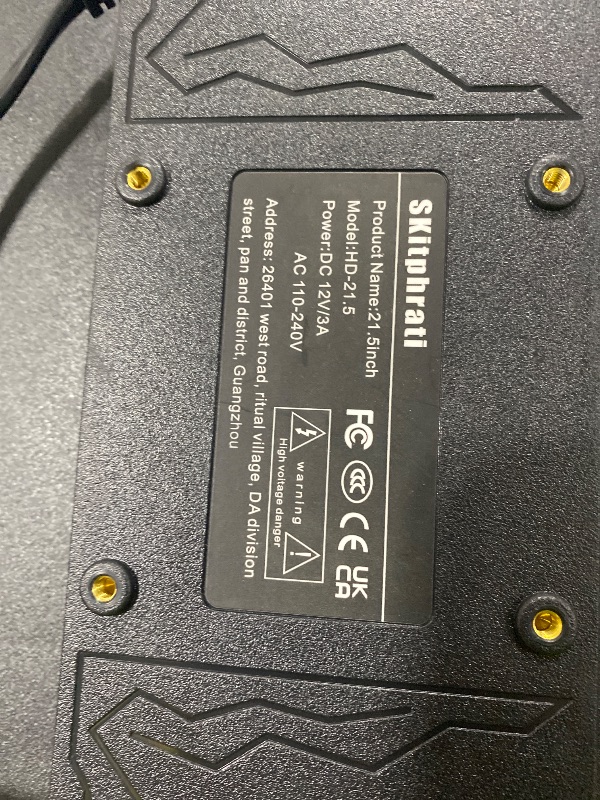 Photo 1 of SKitphrati 21.5 Inch Touchscreen Monitor FHD 1920x1080p IPS Screen, VESA Support, 10-Points Computer Touch Screen PC Display with Type-B HDMI VGA Port, 75Hz Desktop Touch Display, Black