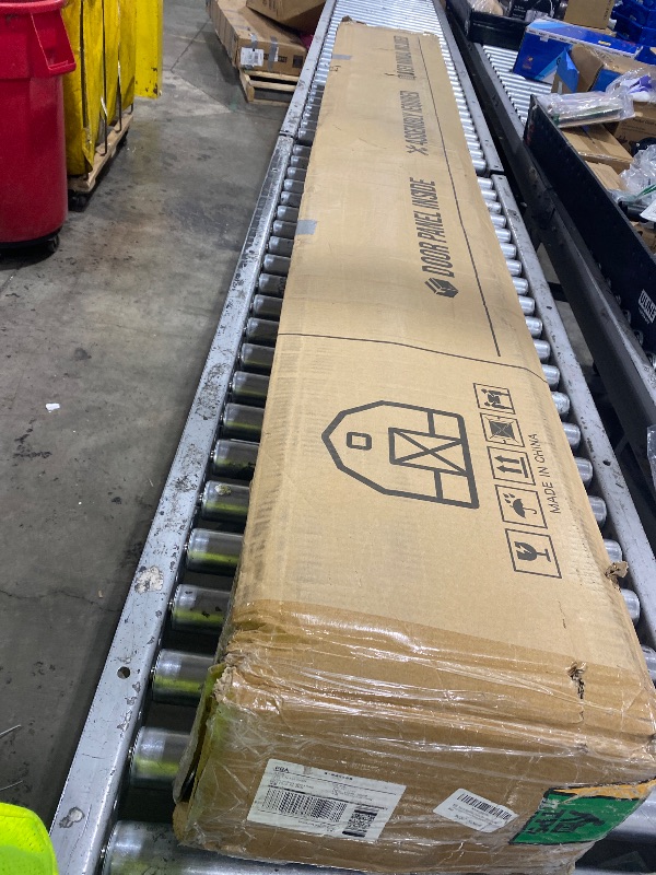 Photo 1 of EaseLife 36in x 84in (Double 18in×84in Door) Barn Door with 6.6FT Sliding Door Hardware & Handle Included,DIY Assemblely,Easy Install,Water-Proof,Apply to Interior Exterior Rooms,K-Frame,White