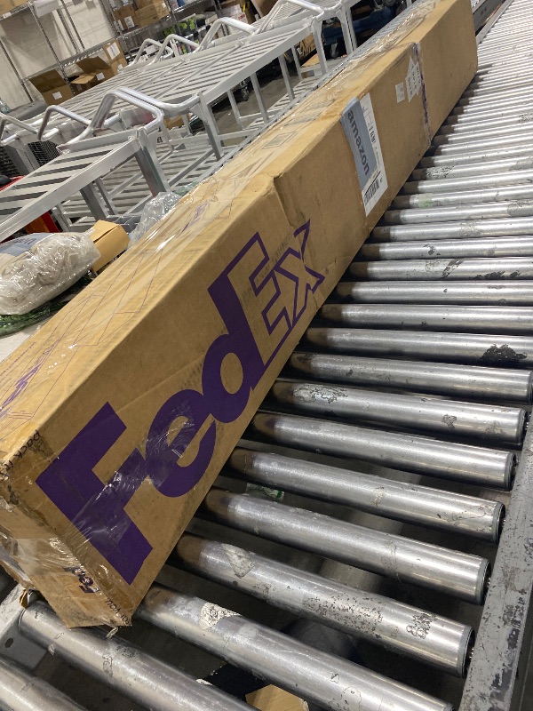 Photo 1 of 9.35FT Industrial Style Loft Ladder, 7 Steps with Black Steel Handrails & Solid Wood Steps, 450lbs Capacity, Fits 7.2-8FT Installation Height, for Attic, Kitchen, Warehouse, Bookshelf& Outdoor
