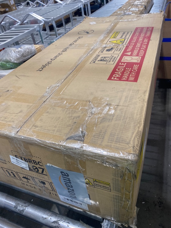 Photo 1 of missing multiple parts-----------------------------------------DKB Emilia 66" Midnight Blue Double Bathroom Vanity with Sink, 1.5" Edge Italian Carrara Marble Countertop, Rectangular Sinks, 4 Soft Close Doors, 6 Dovetail Drawers (partial sink only)