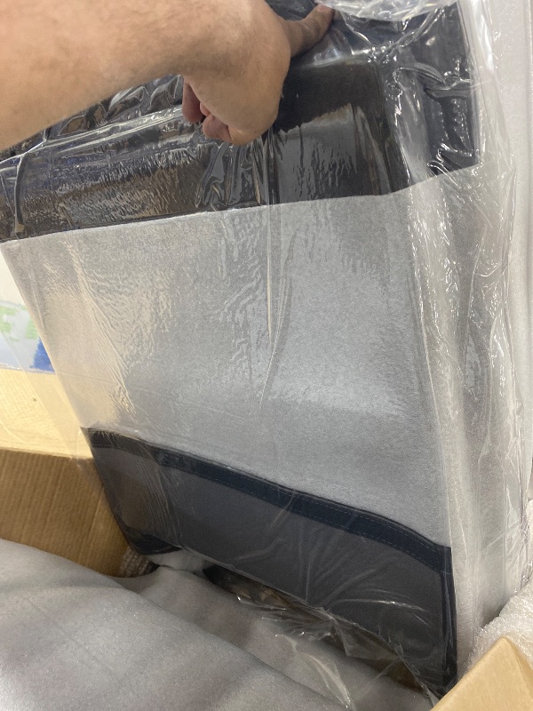 Photo 1 of Combo Zero Gravity Loveseat Power Reclining Sofa with Console, Heat and Vibration Massage, Recliner Couch for Living Room, Fabric 6035SET (Grey, Loveseat)
 (PARTIAL)