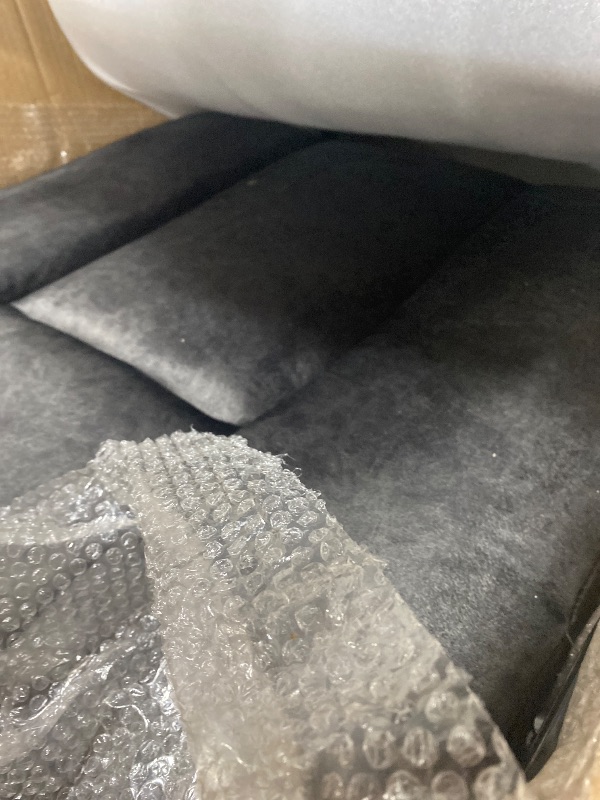 Photo 1 of Combo Zero Gravity Loveseat Power Reclining Sofa with Console, Heat and Vibration Massage, Recliner Couch for Living Room, Fabric 6035SET (Grey, Loveseat)
 (PARTIAL)