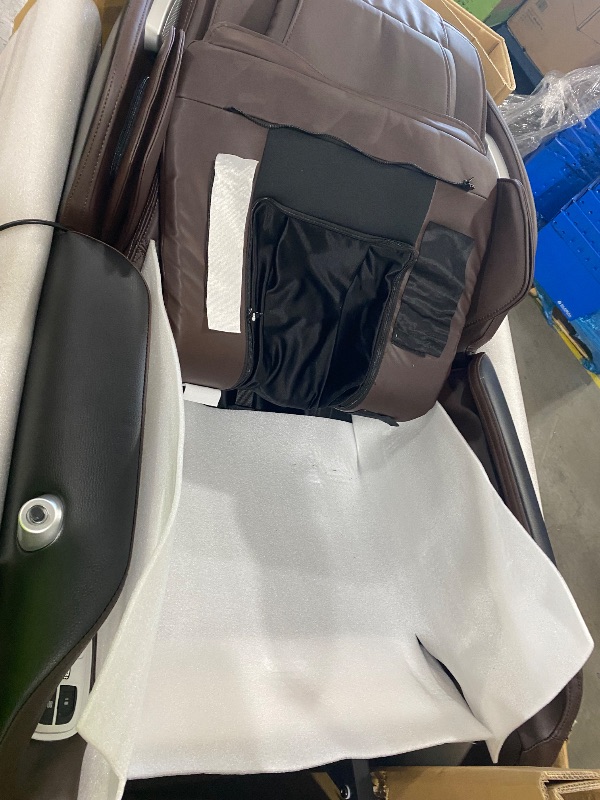 Photo 1 of Real Relax Massage Chair Full Body with Unique Phone Controller,Heart and Blood Measurement, Zero Gravity 3D SL-Track Recliner with APP Control, Child Lock,Pause Button, Back Pad, Favor-06, Dark Brown
