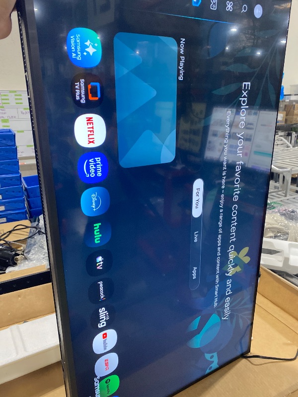 Photo 1 of Samsung 43-Inch Class Crystal UHD U8000F 4K Smart TV (2025 Model) Endless Free Content, Crystal Processor 4K, MetalStream Design, Knox Security, Alexa Built-in