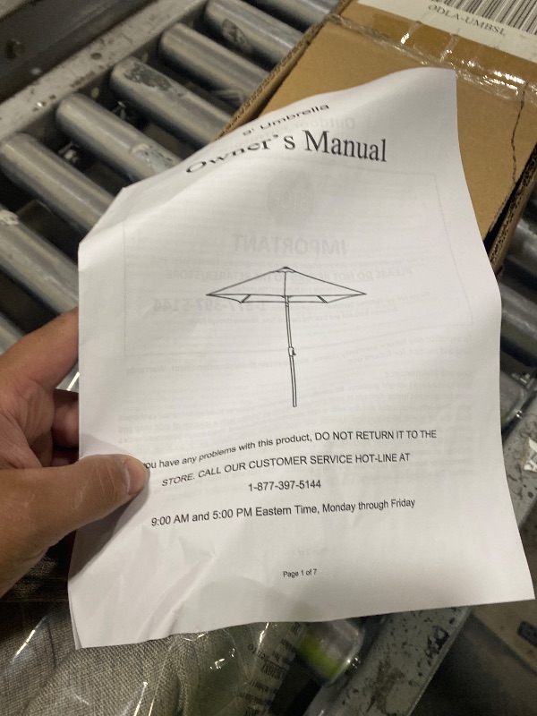 Photo 1 of Umbrella - 9', Gray
