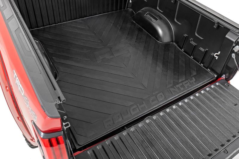 Photo 1 of Rough Country Truck Bed Mat for Toyota Tundra (2022-2026) – Fits 5'7" Bed, Tear-Resistant Heavy-Duty Rubber, Non-Slip Protection