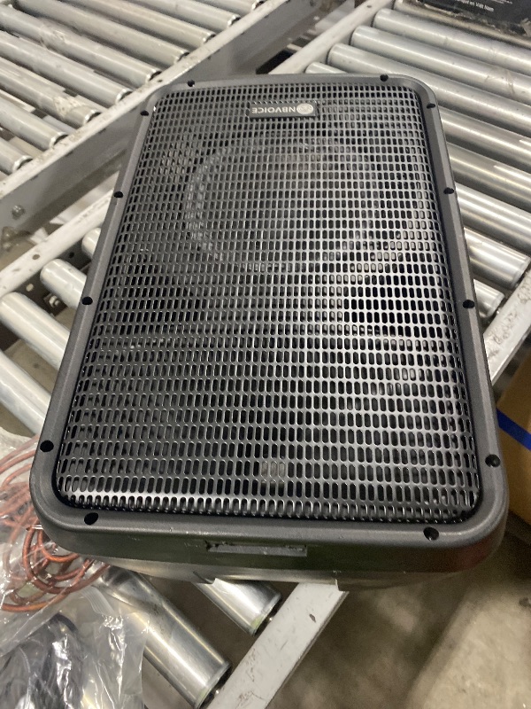 Photo 1 of NBVOICE Professional Portable All-in-One Integrated 2-Way PA System Fixed Setup, Suitcase Design w/ 8-Channel Mixer, 2 Speaker Stands, Bluetooth, Mic for Performances, Presentations