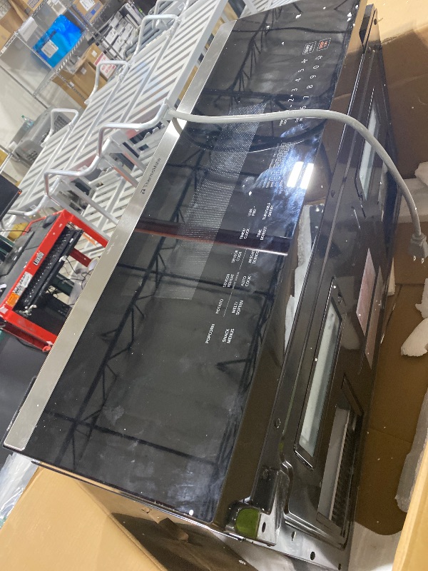 Photo 1 of ThermoMate 30" Over the Range Low Profile Microwave Oven with Sensor Cooking, 1.2 Cu.Ft Slim, 1000 Cooking Watts, Voice Control, Multi-Stage Cooking, 400 CFM