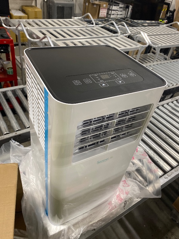Photo 1 of SereneLife Small Air Conditioner Portable 10,000 BTU with Built-in Dehumidifier - Portable AC unit for rooms up to 450 sq ft - WiFi app + Remote Control, Window Mount Exhaust Kit