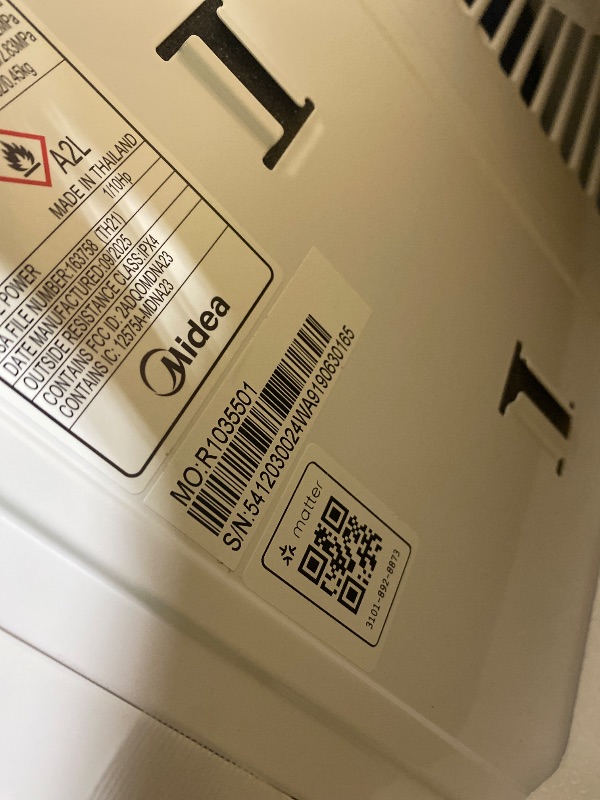 Photo 1 of Midea 14,000 BTU Smart Inverter Window Air Conditioner with APP, Alexa Control, 115V AC Unit Cools up to 700 Sq. Ft, Quiet Operation, Energy Saving, Remote & Easy Installation Kit, White