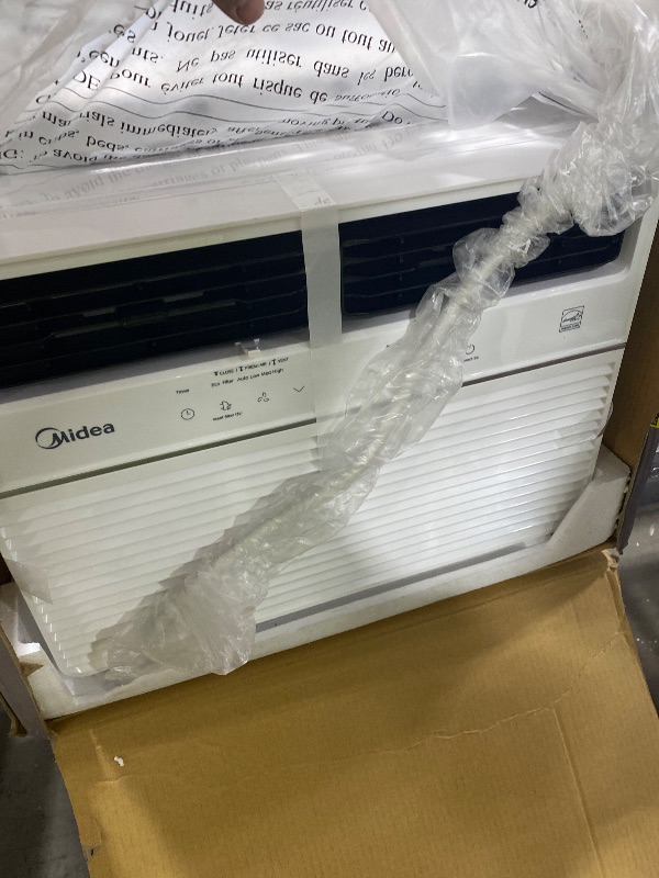 Photo 1 of Midea 14,000 BTU Smart Inverter Window Air Conditioner with APP, Alexa Control, 115V AC Unit Cools up to 700 Sq. Ft, Quiet Operation, Energy Saving, Remote & Easy Installation Kit, White