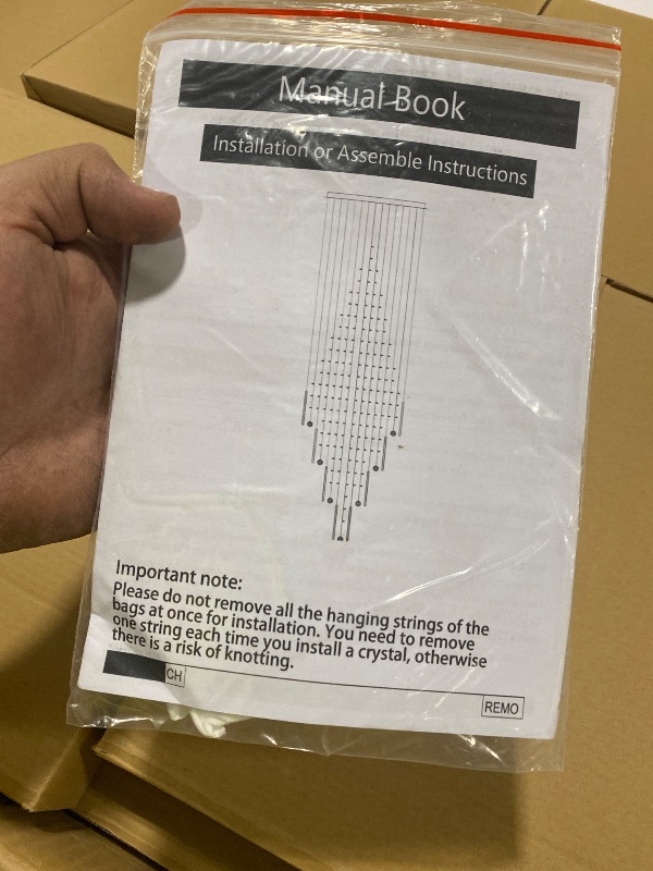 Photo 1 of Flashing God D40 x H110 Gold Raindrop Crystal Chandelier LED Dimmable Contemporary Chandelier Large Pendant Light for Entryway Stairway Foyer
