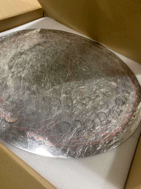 Photo 1 of Flashing God D40 x H110 Gold Raindrop Crystal Chandelier LED Dimmable Contemporary Chandelier Large Pendant Light for Entryway Stairway Foyer
