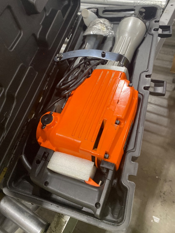 Photo 1 of VEVOR Demolition Jack Hammer, MAX 2200W Electric Jackhammer Heavy Duty, 1350 BPM Concrete Breaker 6pcs Chisels Bit Chipping W/Case