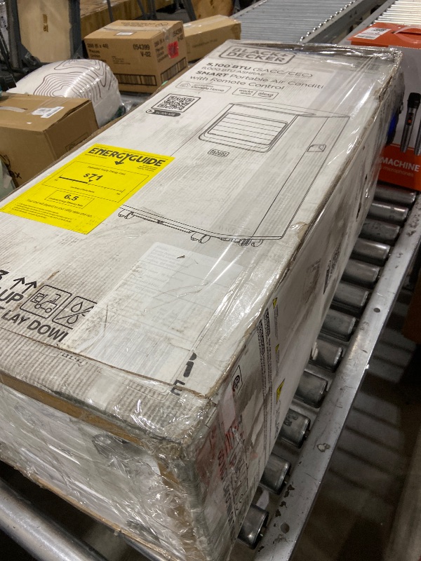 Photo 1 of BLACK+DECKER 8,000 BTU Portable Air Conditioner with Wifi & Remote Control, 3-1-in AC, Fan & Dehumidifier, with App, Alexa & Google Assistant, Window Kit