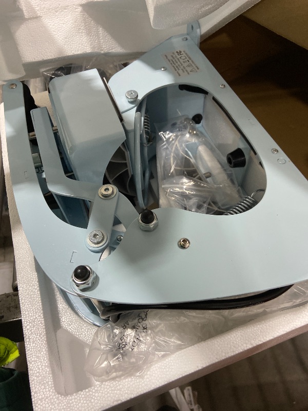 Photo 1 of HTVRONT Hat Press Machine - Hat Press Heat Machine for Caps with 2 Platens & Caps Stretcher, Hat Heat Press Machine for Caps with Precise Temp&Timer Control for Heat Transfe Vinyl, Sublimation (Blue)