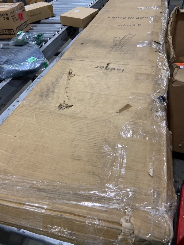 Photo 1 of Step Ladder with Platform,Folding Step Stool,Heavy Duty Step Ladders with Anti-Slip Widen Pedals,Handrail,Safe-Lock Design,Step Ladder for Adults (Yellow, 6 Step+Handrail)