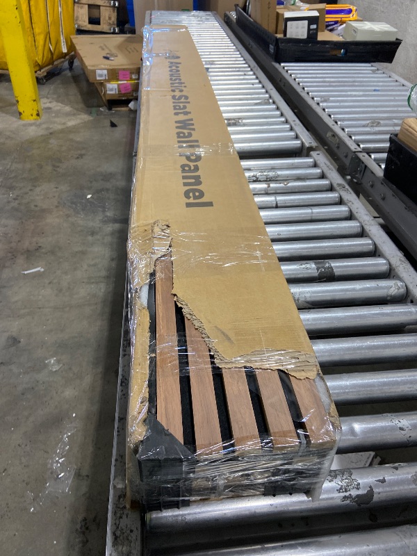 Photo 1 of PANELS ARE CHIPPED******ACOUSTIC SLAT WALL PANEL