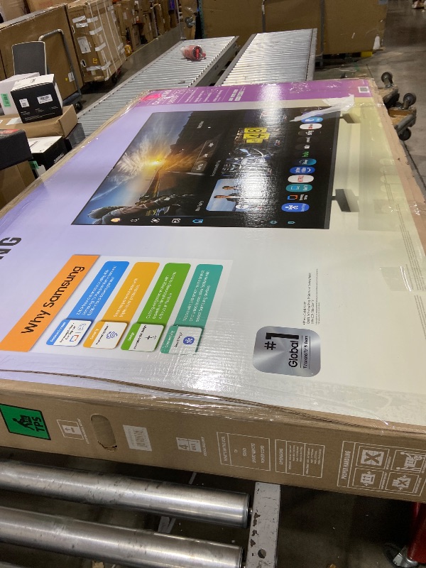 Photo 1 of Samsung 75-Inch Class Crystal UHD U8000F 4K Smart TV (2025 Model) Endless Free Content, Crystal Processor 4K, MetalStream Design, Knox Security, Alexa Built-in