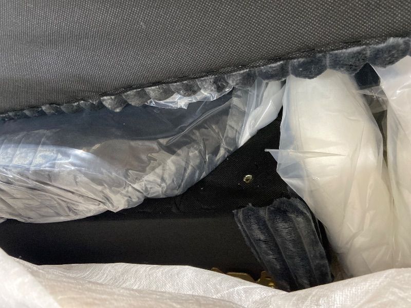 Photo 1 of GENERIC GREY CLOUD SOFA AND OTTOMAN BOXES ABCD