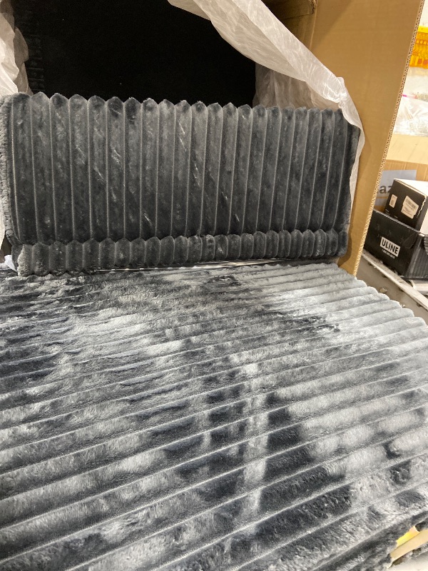 Photo 1 of GENERIC GREY CLOUD SOFA AND OTTOMAN BOXES ABCD