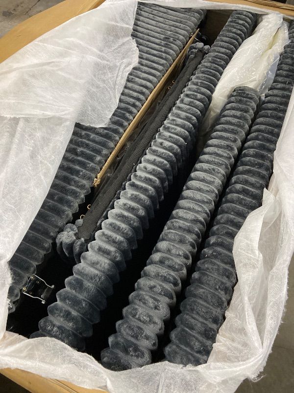 Photo 1 of GENERIC GREY CLOUD SOFA AND OTTOMAN BOXES ABCD