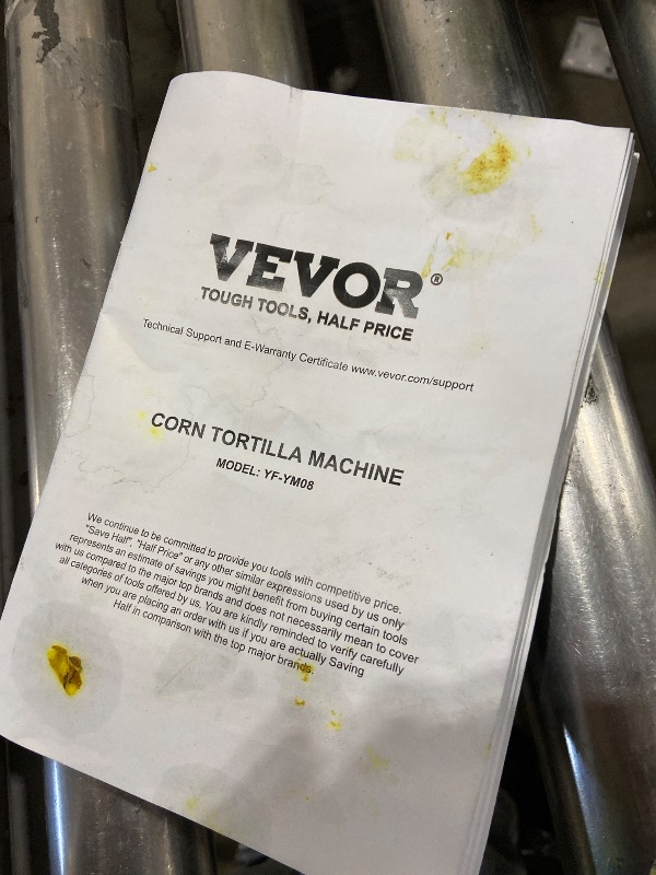 Photo 1 of Electric Tortilla Maker, 5.5 in. Automatic Corn Tortilla Machine, Non-Stick Chapatti and Roti Maker for Sopes, Gorditas
