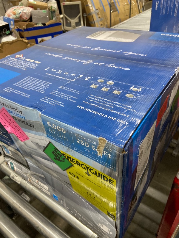 Photo 1 of Midea 6,000 BTU U Shaped Smart Inverter Window Air Conditioner - Cools 250 Sq Ft, Ultra Quiet with Open Window Operation - Alexa/Google Assistant Compatible, 37% Energy Savings, Remote (2026 Edition)